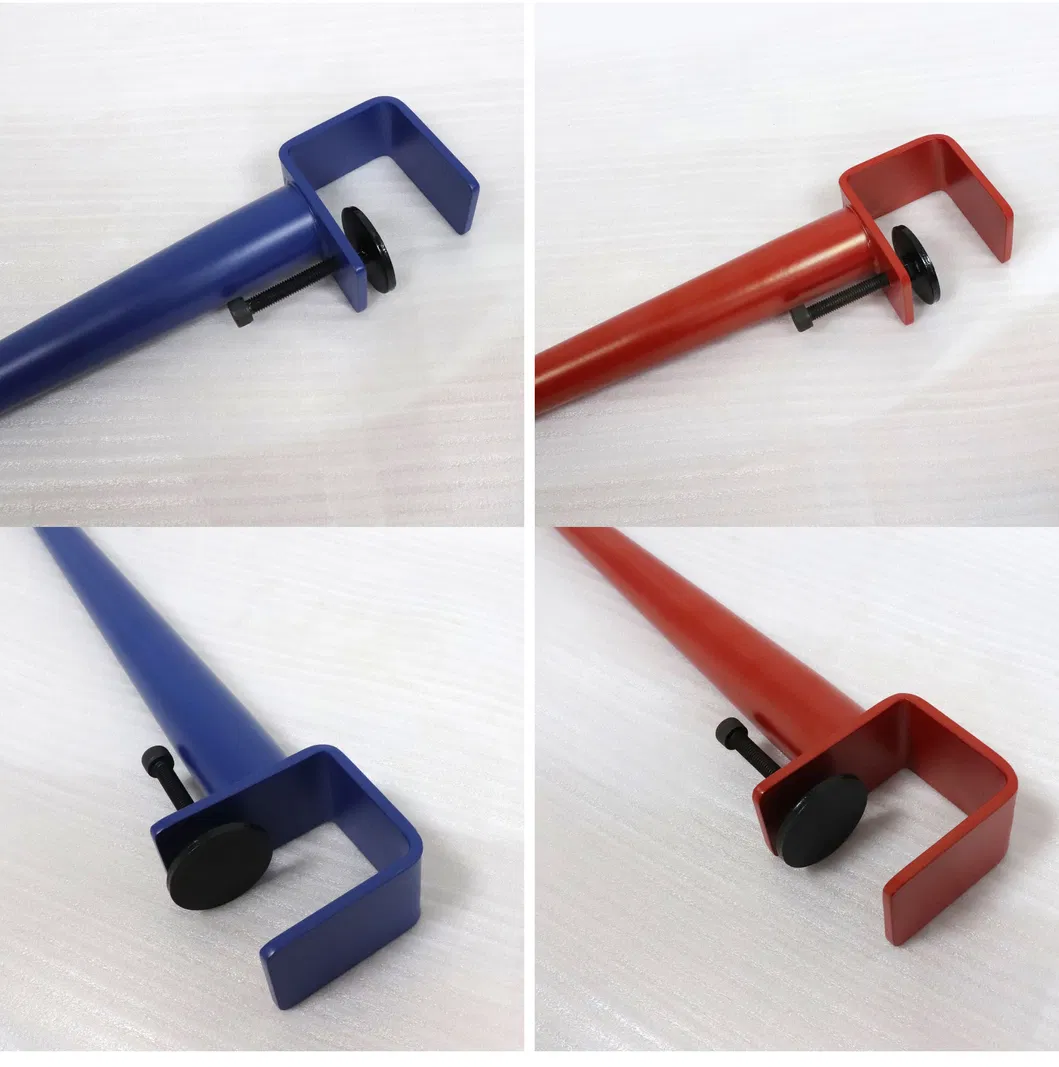 Modern Red Metal F Adjustable Table Clamp Legs