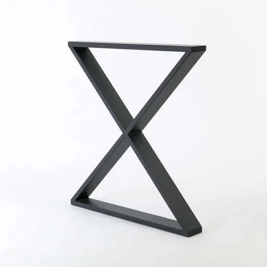 X Shaped Wrought Iron Coffee Metal Table Legs