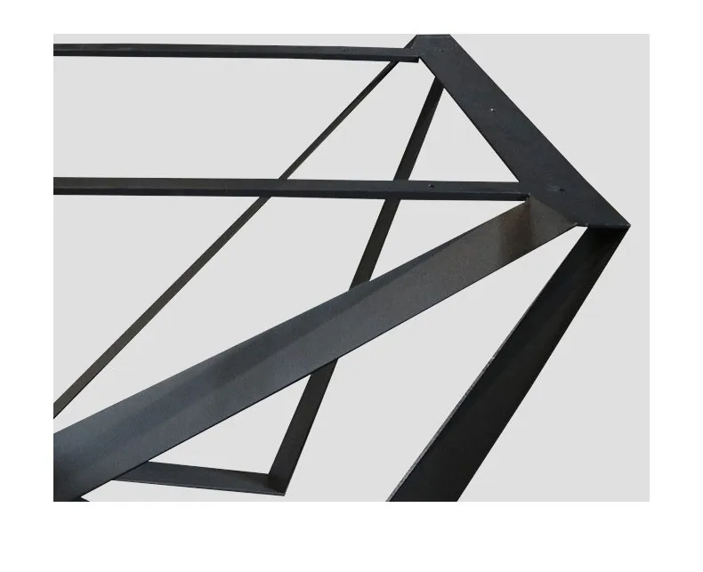 Dining Restaurant Industrial Coffee Metal Steel Dining Black Table Frame