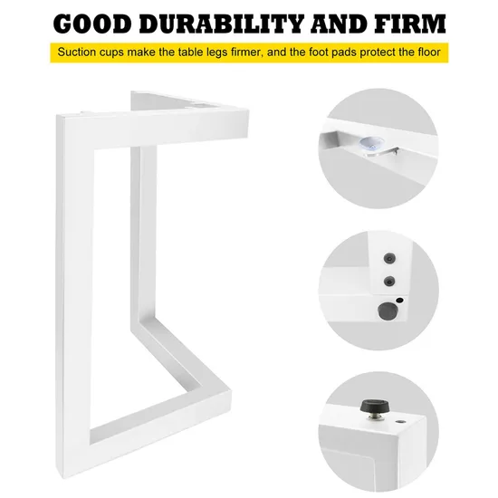 Factory Custom Wholesale Fashion Design Modern White Metal Dining Table Legs