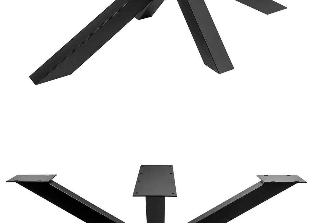 Modern X Shape Restaurant Legs Gold Steel Metal Table Bases