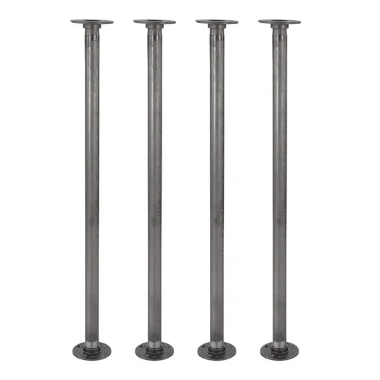 Industrial Black Iron Pipe Table Legs for Custom Vintage Tables Legs