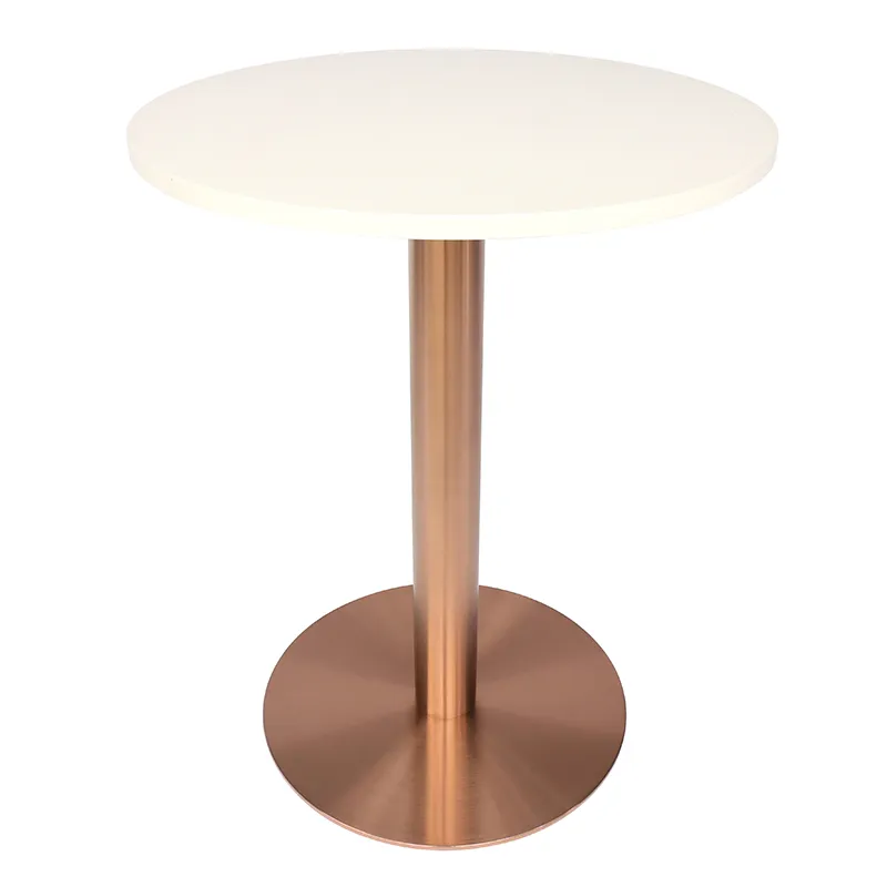 Wholesale Unique Brushed Coffee Plating Brass Marble Stainless Steel Dining Table Base