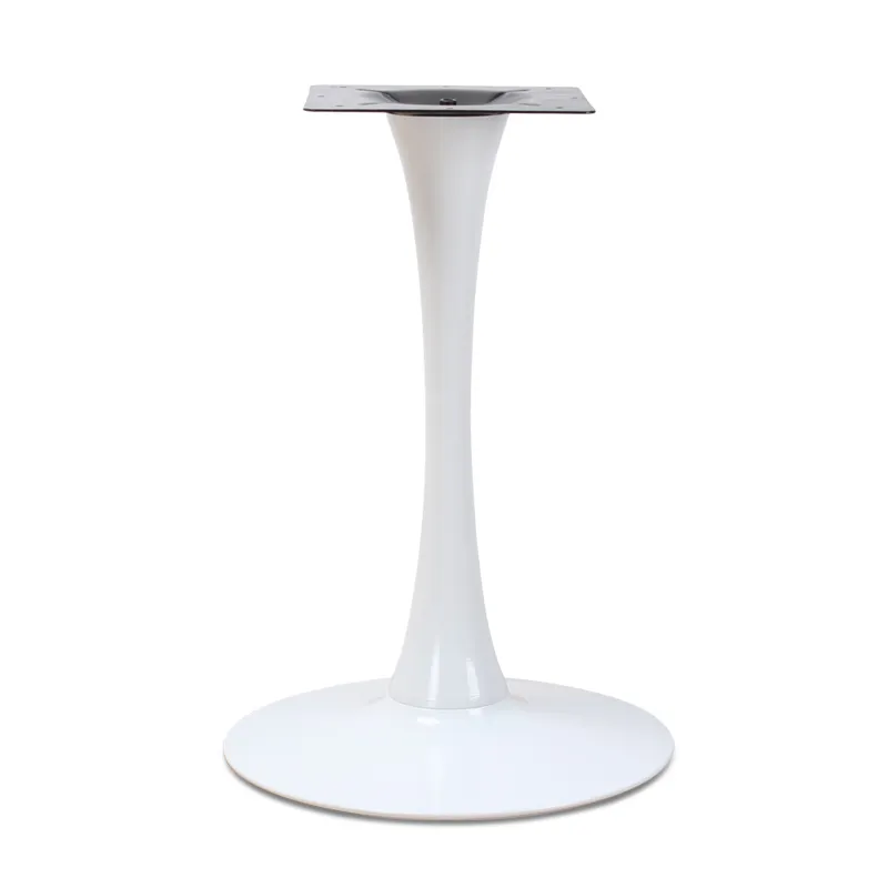 Tulip Table Base for Durable Iron Material and White Powder Coated