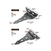 Ornamental Tee Hinge for Vinyl PVC Wood Fence Gate