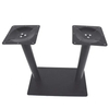 Wholesale Rectangular Double Legs Pedestal Table Leg and Inox Table Base