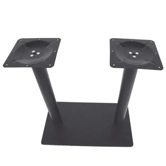 Wholesale Rectangular Double Legs Pedestal Table Leg and Inox Table Base
