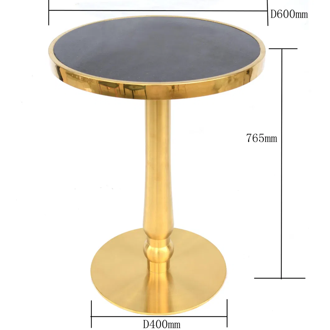 Custom Gold High Quality Stainless Steel Side Table Marble Coffee Table Legs