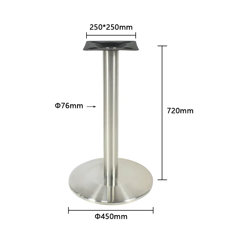 China Manufacturer Customize New Product Stainless Steel Coffee Dining Table Legs