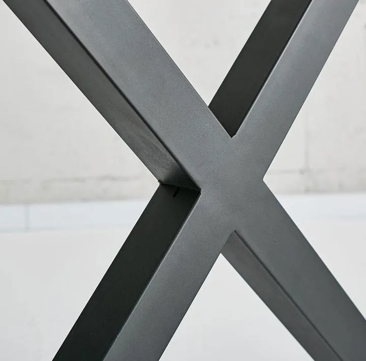 Customized Industrial Vintage Frames Metal X Shape Dining Restaurant Trestle Table Legs