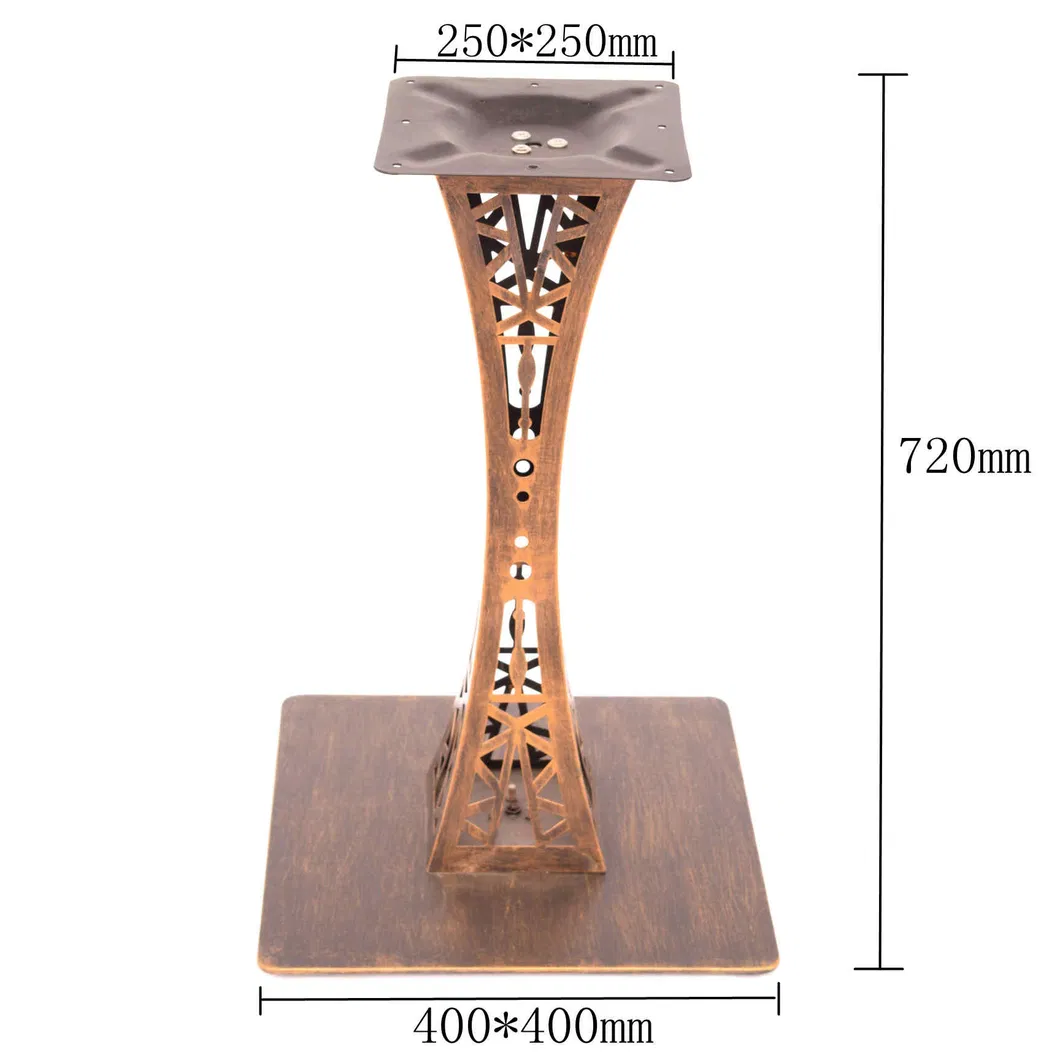 Iron Powder Coated Bronze Furniture Feet Decorative Metal Table Leg Table Base