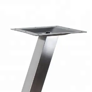 Brushed V Shape Stainless Steel Dining Table Base Heavy Duty Table Leg