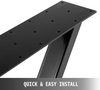 Industrial Style High Quality Set of 2 X-Type Dining Table Legs