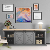 TV Cabinet Farmhouse Mini Sliding Wardrobe Barn Door Hardware