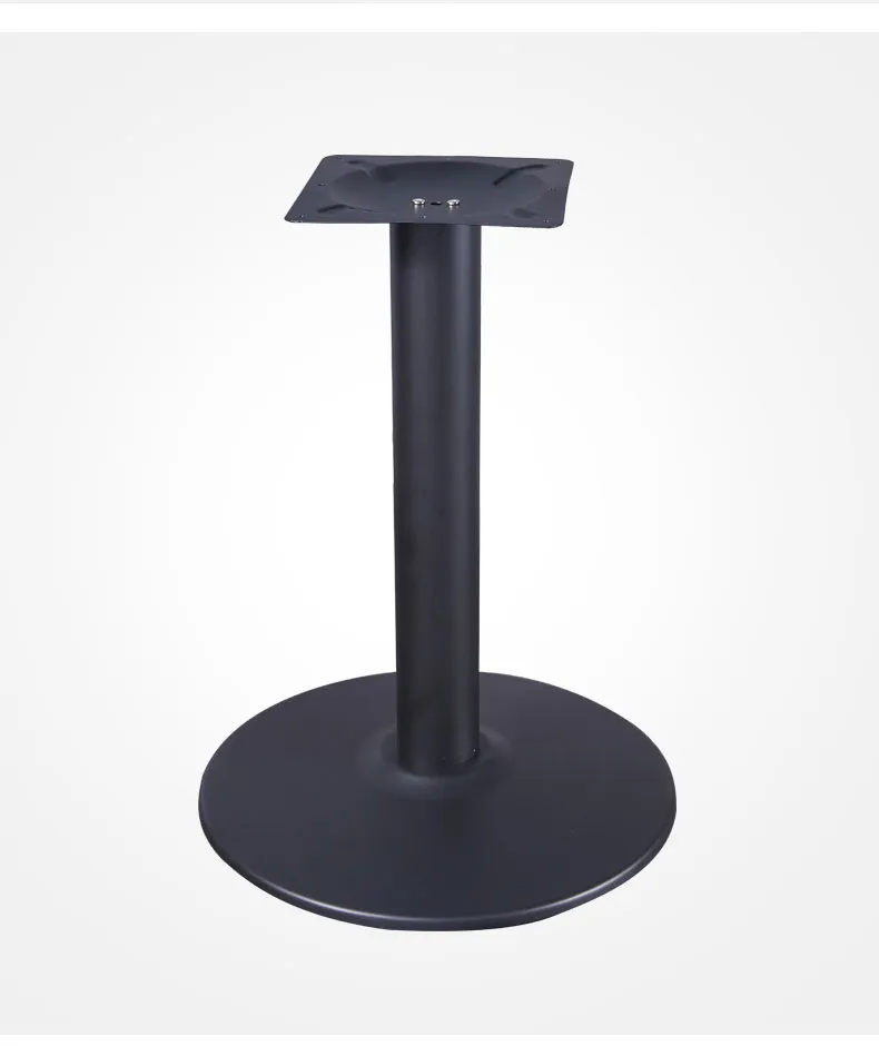 Modern Dining Room Large Pedestal Desk Dining Metal Steel Chrome Table Base