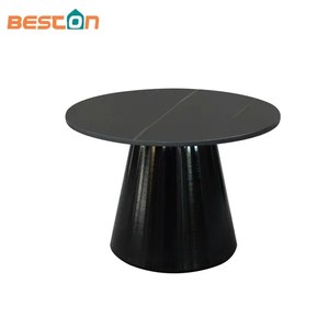 New Model Modern Rectangular Natural Marble Top Coffee Table Aluminum Base