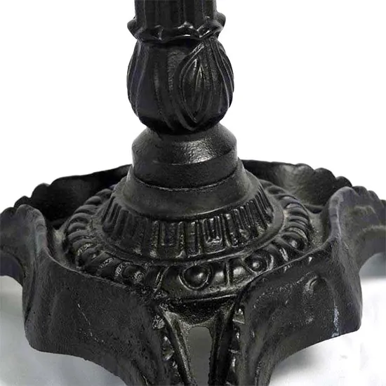 Cast Iron Powder Coated Black Dining Table Base