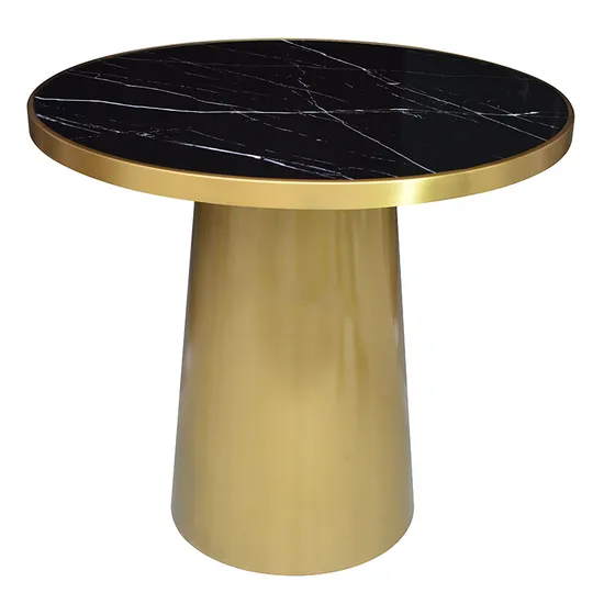 Restaurant Table Gold Metal Stainless Steel Metal Table Base for Marble Top