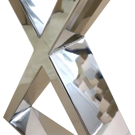 Modern Restaurant Bench Desk Metal Coffee Dining X Shape Square Table Legs