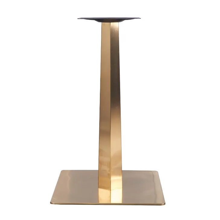 Round Furniture Restaurant Modern Stainless Steel Gold Table Base