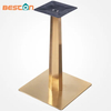 Round Furniture Restaurant Modern Stainless Steel Gold Table Base