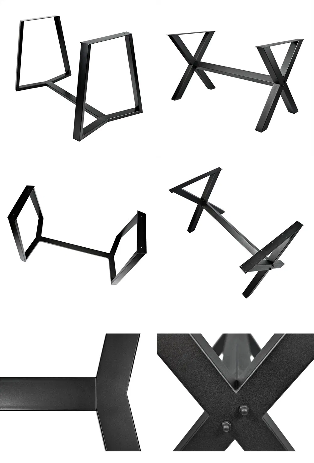 Mirrored Modern Large Pedestal Desk Metal Stainless Steel Chrome Table Base