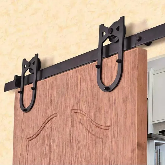 Stable Smoothly and Quietly Standard 6FT 6.6FT Sliding Barn Door Hardware