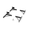 Gate Corner Bracket with Gate Hinges for Wooden Fences
