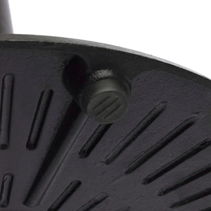 Sun Pattern Vase Bottom Antique Black Cast Iron Table Base