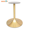 New Design Titanium Gold Hairline Tulip Table Base for Dining Table