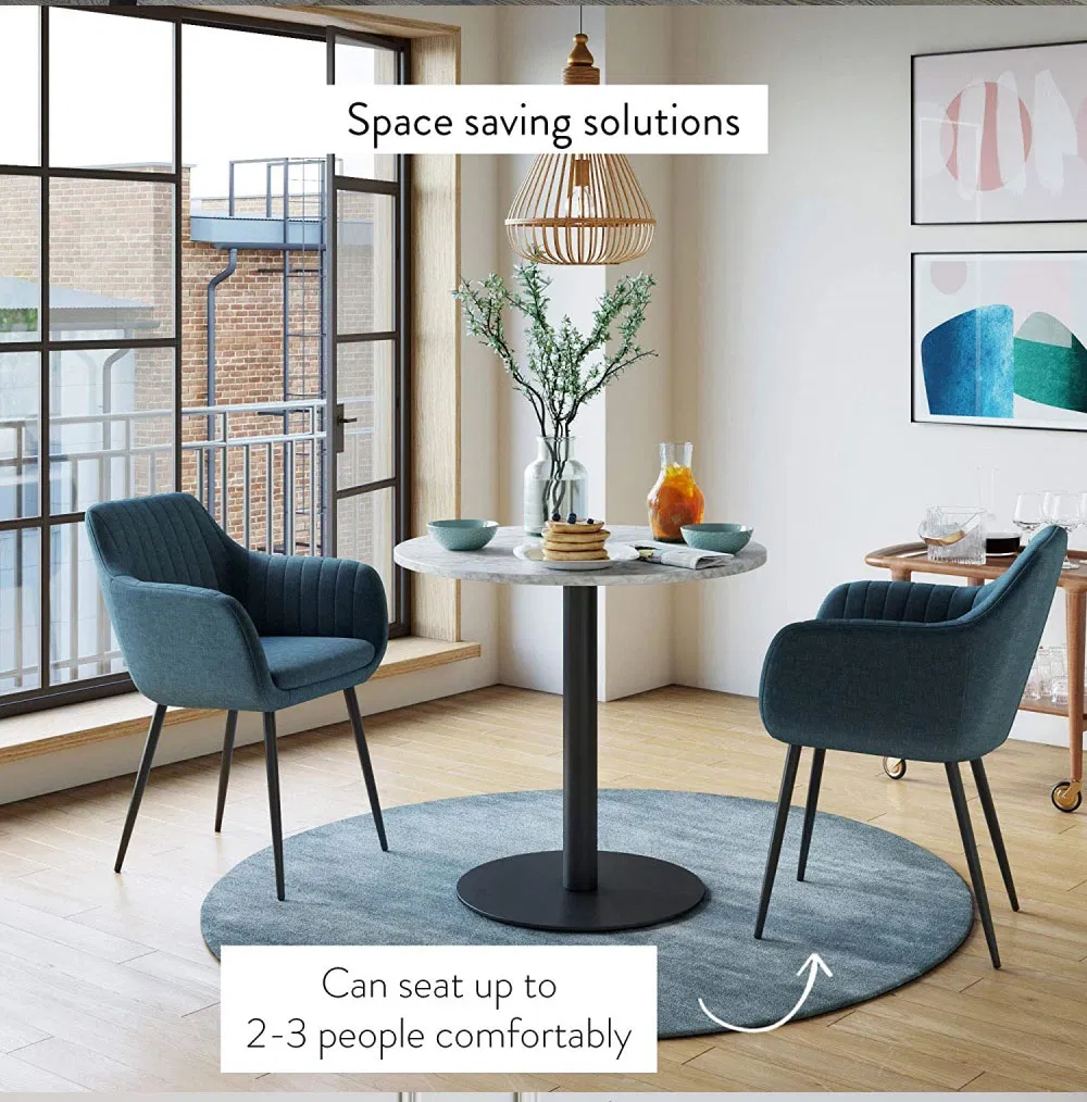 Round Marble Glass Furniture Restaurant Steel Metal Table Base