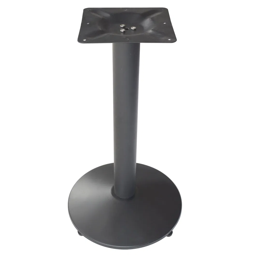 Good Quality Black Flat Solid Iron Table Base for Restaurant Use