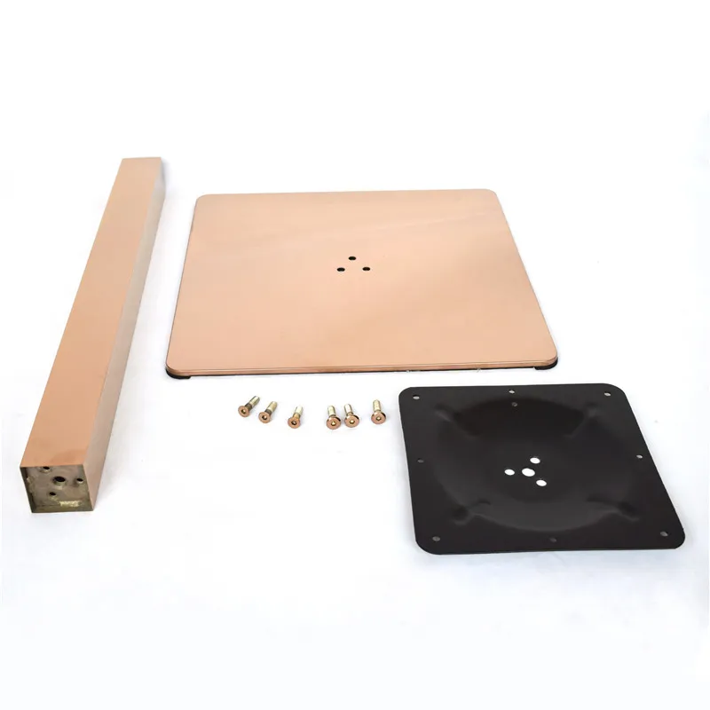 Furniture Part Rose Gold Stainless Steel Table Base Dining Table Legs