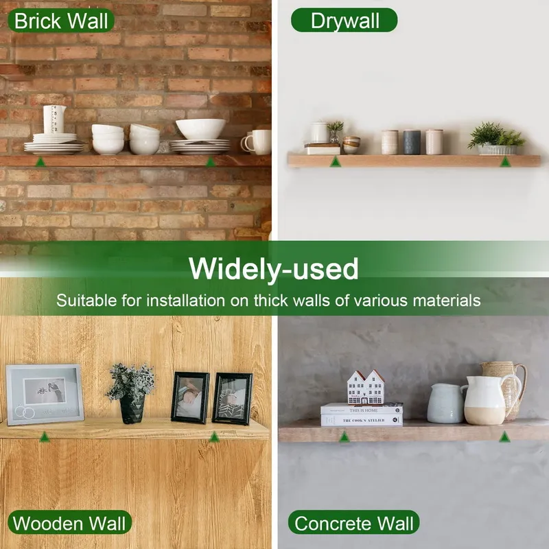 Black Triangle Brackets for Shelves Floating Shelf Hardware Hidden Decorative Shelf Bracket