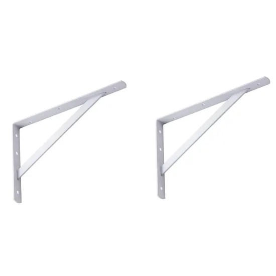 Wall Support Brackets Floating Shelf Steel Reinforced Metal Single-Side Triangle Bracket