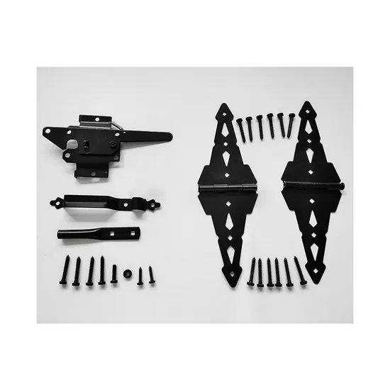 Fence Hardware SS304 PVC/Wooden Gate Hinge and Latch for Garden Courtyard Door