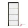 Interior Sliding Steel Frame Glass Door 6-Lite