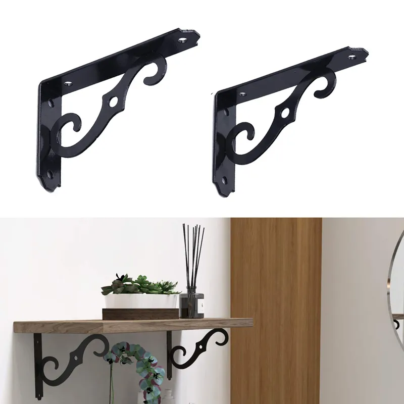 Cast Iron Triangular Angled Bracket Shelf