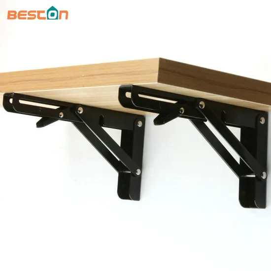 Metal Collapsible Shelf Bracket for Bench Table DIY Bracket