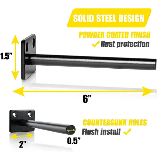 Metal Solid Steel Supports Wall Mounted Blind Hidden Invisible Floating Shelf Brackets