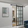 Interior 15-Lite Steel Frame Sliding Door, Wholesale French Style Sliding Door System