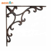 Wall Shelf Bracket Cast Iron OEM Customized Pattern Rustic Brown Triangle Bracket