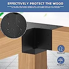 Metal Right Angle Corner Bracket Kit for Wood Beams Gazebo Pergola Kit
