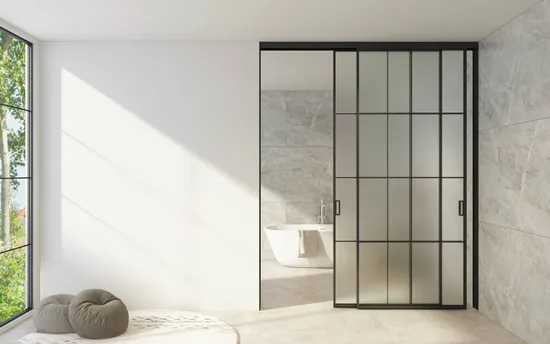 Aluminum Sliding Barn Door with Hardware Kit