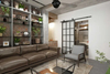 Steel Framed Sliding Glass Door Metal Bathroom Door Frame
