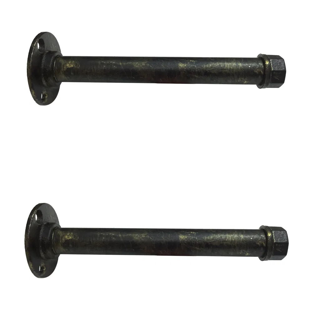 Modern Cheap Kitchen Industrial Pipe Shelving Metal Wall Mounted Book Shelf Bracket