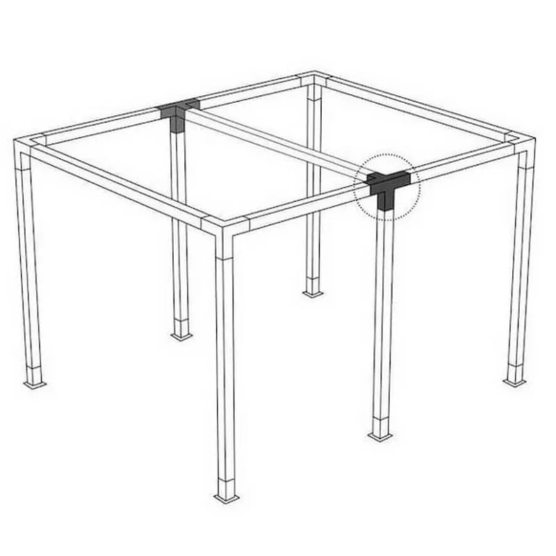 Elevated Wood Stand Kit Outdoor Garden Steel Pergola Brackets Pergola Kits