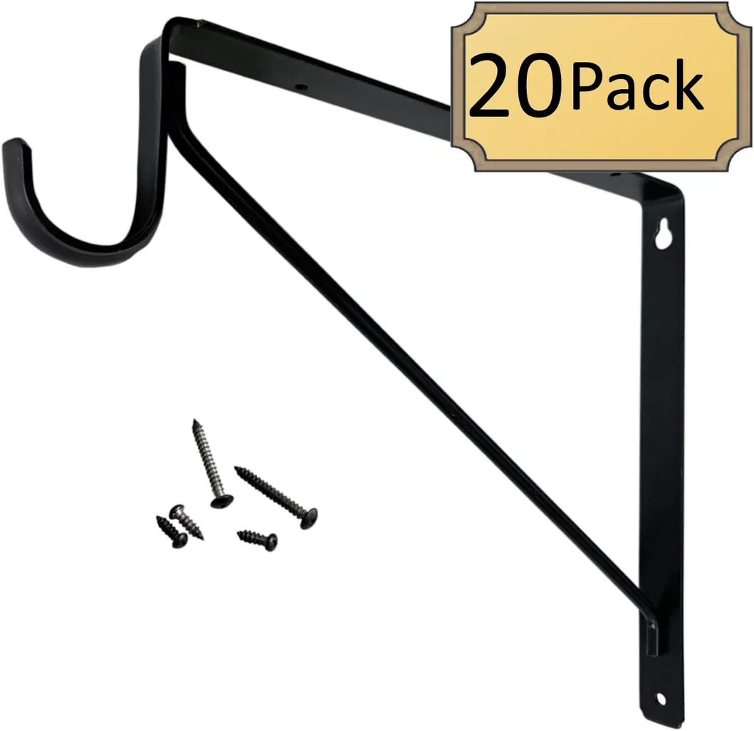 Closet Shelf Bracket &amp; Rod Brackets Black Closet Pole Shelves Brackets