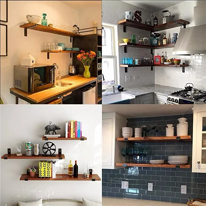 Iron Shelf Wall Brackets Triangle Bracket for Wooden Door