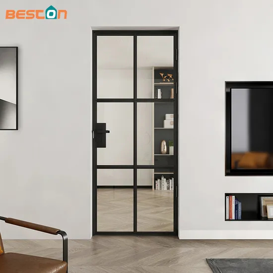 Powder Coating Alu-Framed Hinged Aluminum Swing Glass Doors